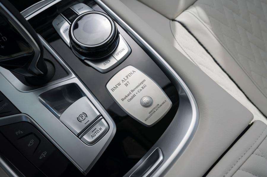Детали интерьера Alpina B7 Bi-Turbo (G12) 2019 года  (WW) (фото 19 из 37)